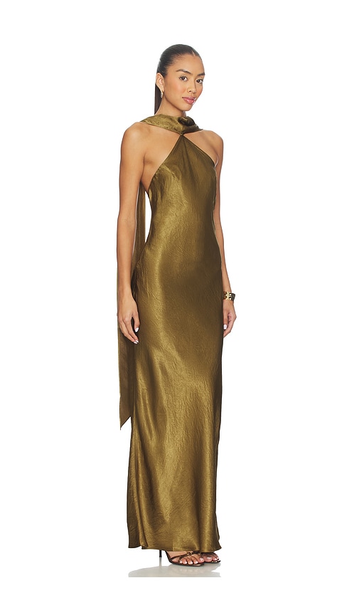Amanda Uprichard X Revolve Ashton Maxi Dress In Gold