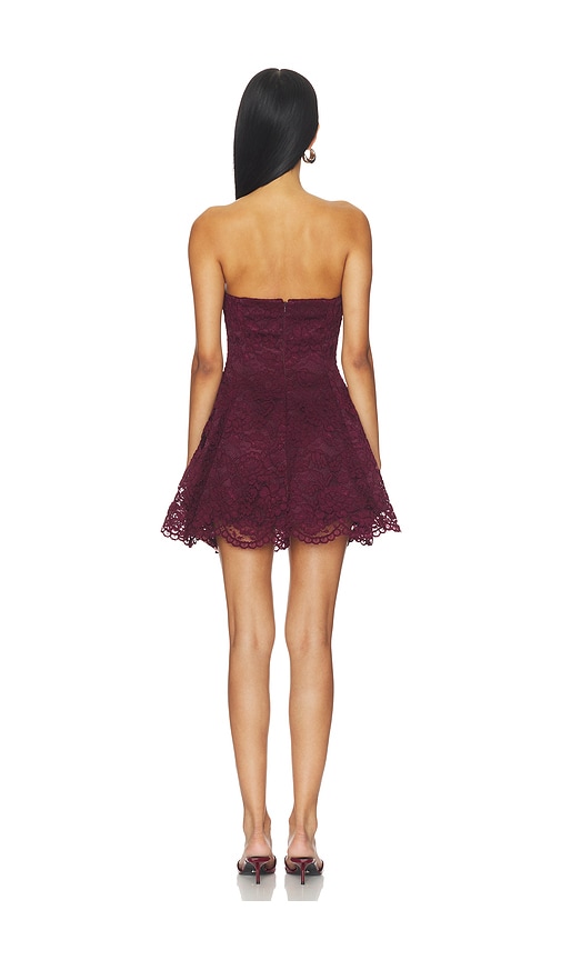  Amanda Uprichard Kleid Romilly In Wine. Größe S. Also In Xs, M, L. 