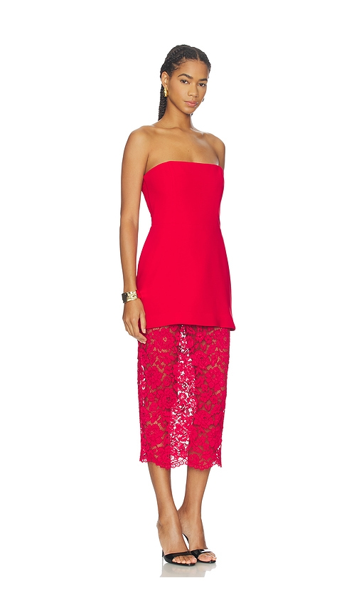 Amanda Uprichard Jada Dress In Red