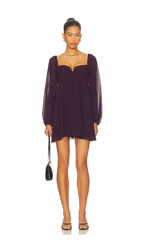 Amanda Uprichard Carrie Dress In Purple