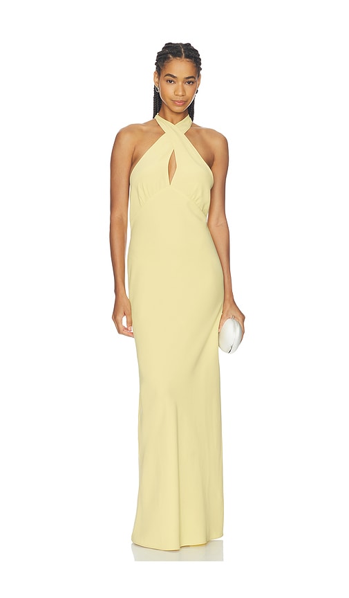 Amanda Uprichard ROBE MAXI SAMARA en Yellow Taille M Also en S XS L XL 299$