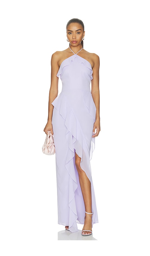 Amanda Uprichard ROBE MAXI ALESSANDRA en Purple Taille XL Also en S XS M L 315 €