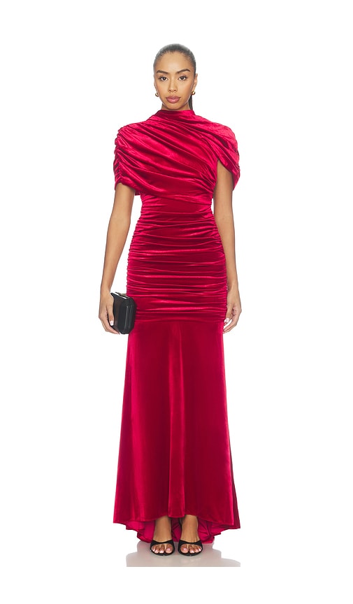 Evianna Gown by Amanda Uprichard in Carnelian