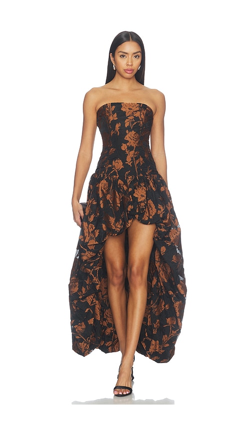 Florencia Maxi Dress by Amanda Uprichard in Black Combo