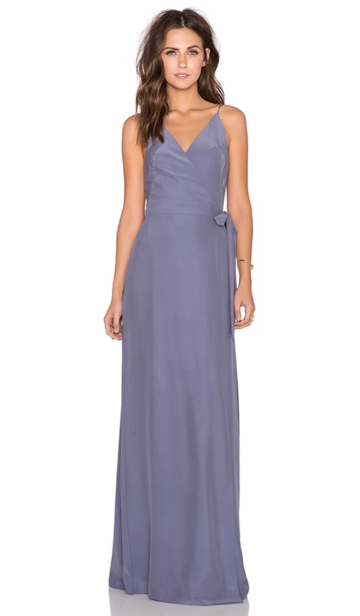 Amanda Uprichard Alexandria Maxi Dress in Pewter | REVOLVE