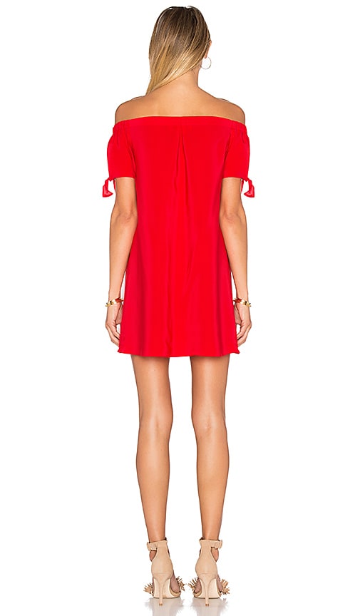 Amanda Uprichard Desiree Mini Dress in CandyApple on sale