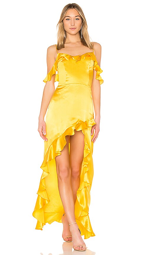Amanda Uprichard Peony Maxi Dress in Marigold REVOLVE