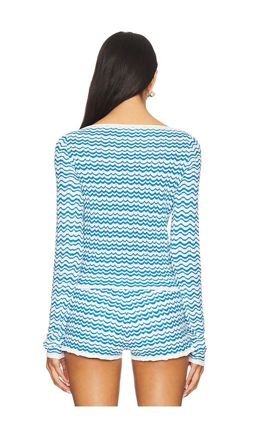  Amanda Uprichard Cardigan Breezy In Blue. Größe S. Also In Xs. 