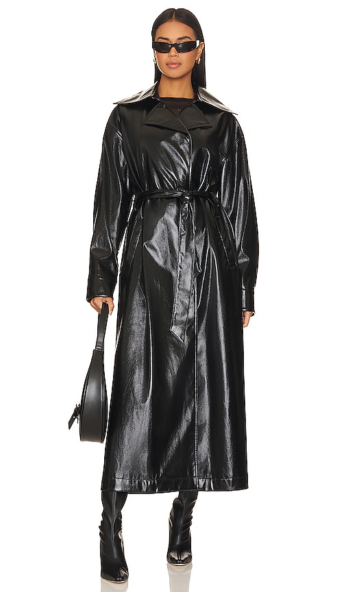Shop Amanda Uprichard Lansing Coat In Black