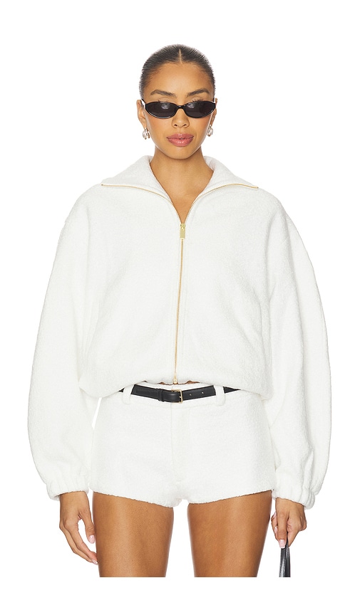 Amanda Uprichard Como Bomber Jacket In White