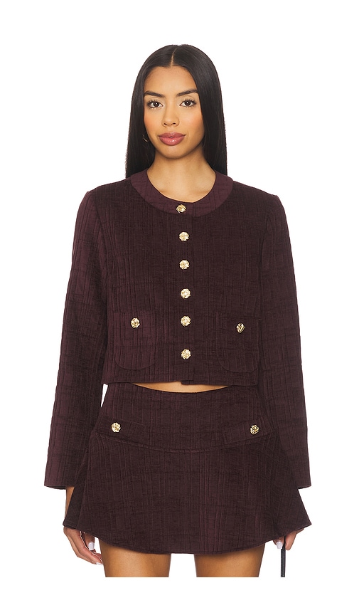 Braswell Jacket in Aubergine