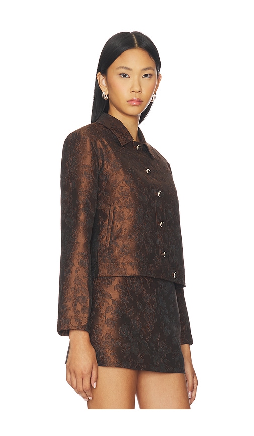 Amanda Uprichard X Revolve Preston Jacket In Brown