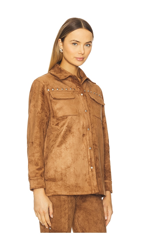 Amanda Uprichard X Revolve Nirvana Suede Jacket In Brown