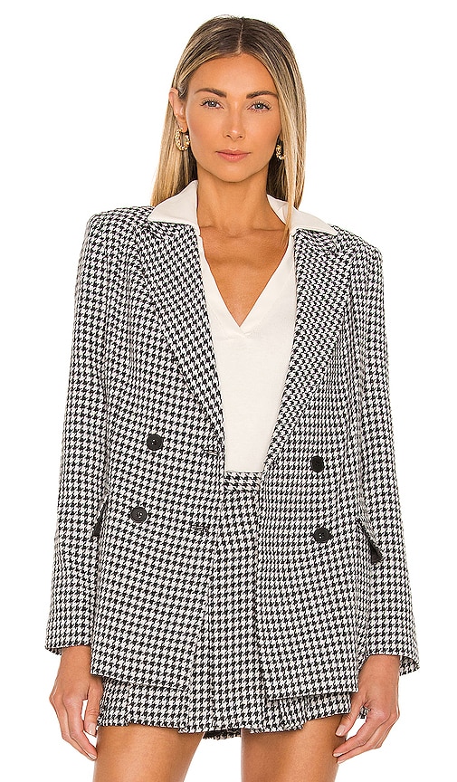 Amanda Uprichard X REVOLVE Sawyer Blazer in Houndstooth | REVOLVE