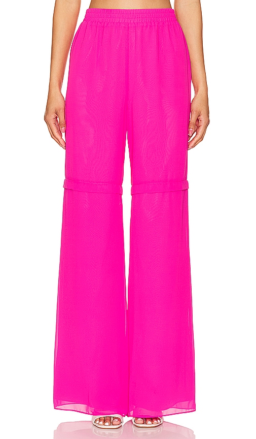 Shop Amanda Uprichard Sarasota Pants In 艳粉色