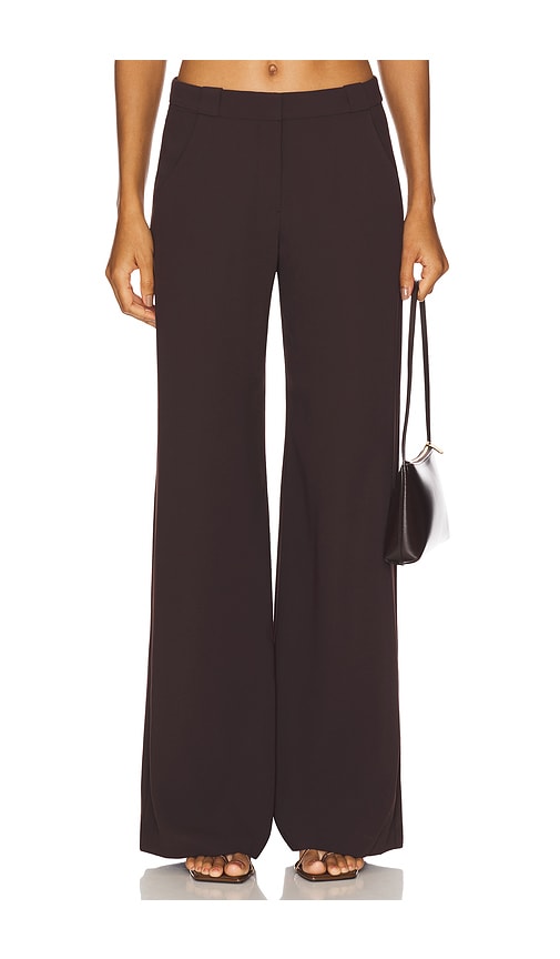 Amanda Uprichard X Revolve Saddler Pants In Brown