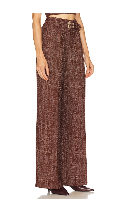 Amanda Uprichard X Revolve Blythe Pants In Brown