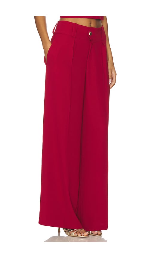 Amanda Uprichard Noho Pants In Red