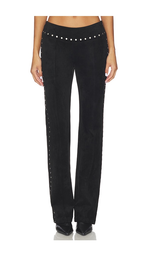 Regency Suede Pants in Black