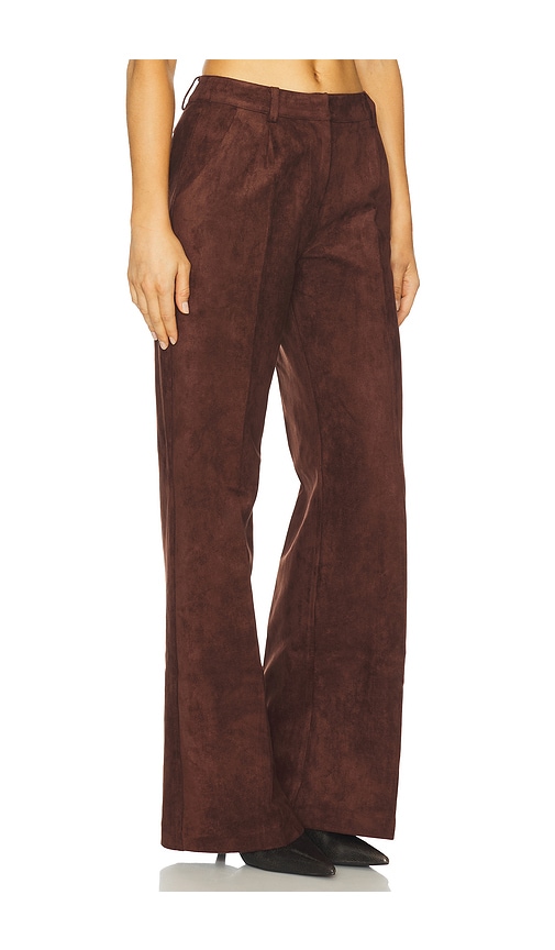 Amanda Uprichard X Revolve Slater Suede Pants In Brown