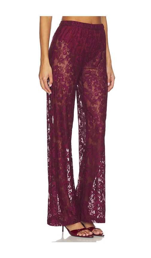 Amanda Uprichard X Revolve Mariko Pant In Burgundy