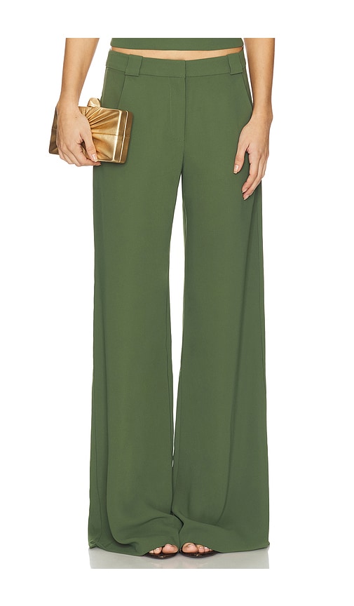 Amanda Uprichard X Revolve Saddler Pants In Green