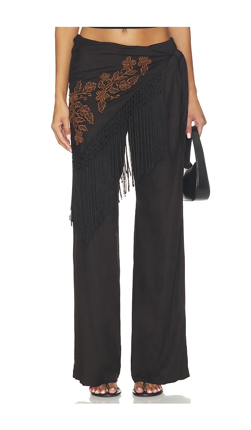 Calandra Pant by Amanda Uprichard in Black Brown