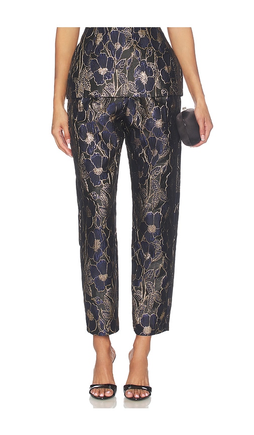 Audrey Pant by Amanda Uprichard in Violette Brocade