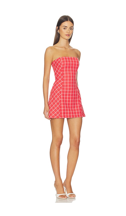 Amanda Uprichard Ace Mini Dress In Red In Red