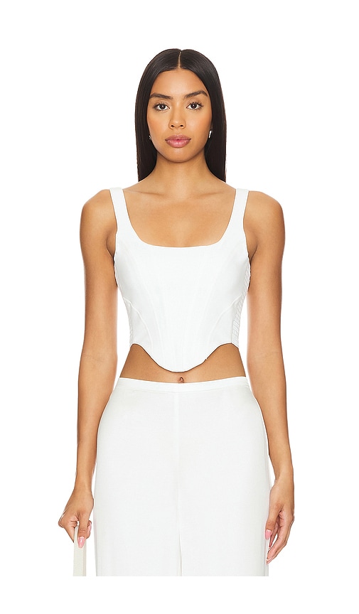 Amanda Uprichard Fisher Top in Ivory | REVOLVE