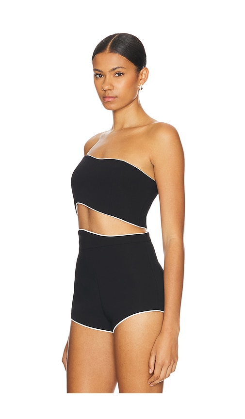  Amanda Uprichard Crop-top Adrienne In Black. Größe L. Also In Xl. 