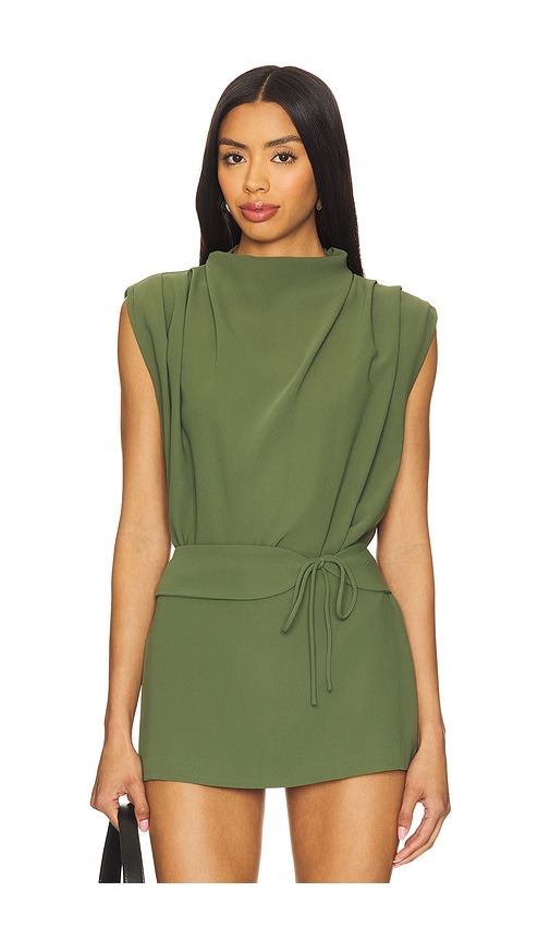 X REVOLVE Sleeveless Fabienne Top in Olive. - size L (also in M, S, XS) - Amanda Uprichard - Modalova