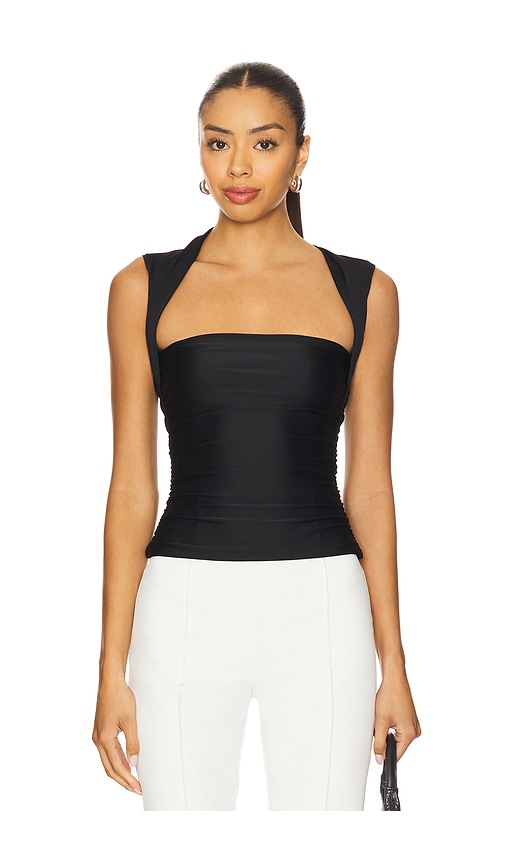x REVOLVE Short Sleeve Momo Top in Black. - size XS (also in L, M, S)