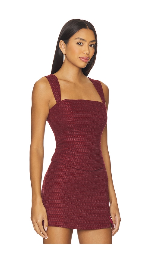 Amanda Uprichard Ceronne Top In Red
