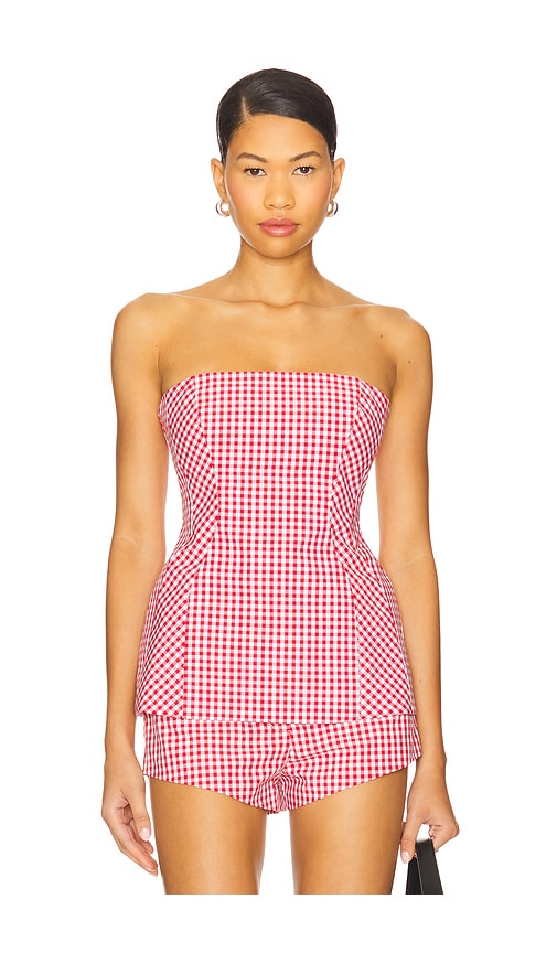 Amanda Uprichard Linda Top In Pink