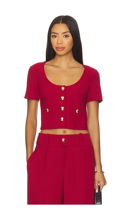 Amanda Uprichard Noho Top In Red
