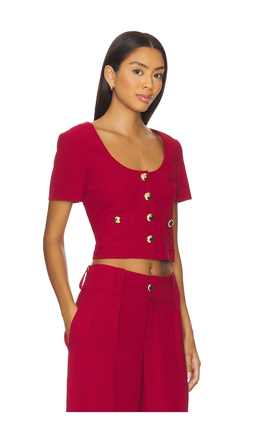 Amanda Uprichard Noho Top In Red