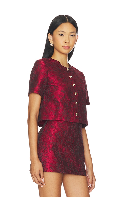 Amanda Uprichard X Revolve Braswell Top In Red