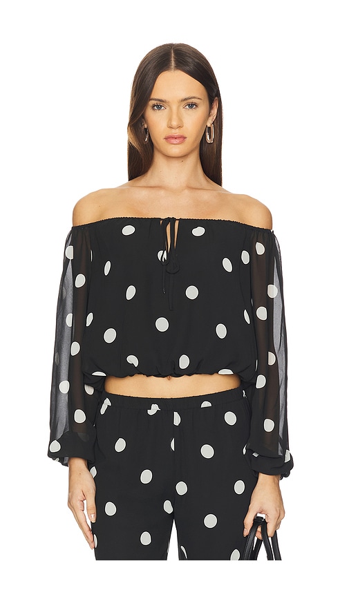 Amanda Uprichard X Revolve Dallas Top In Black