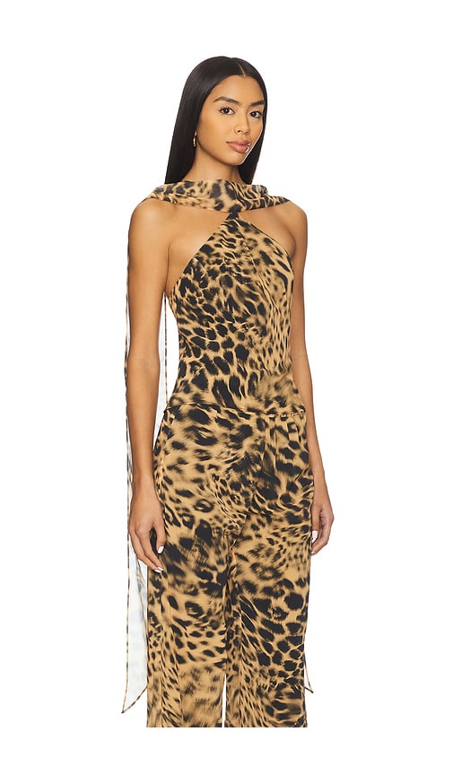 Amanda Uprichard X Revolve Ashton Top In Animal Print