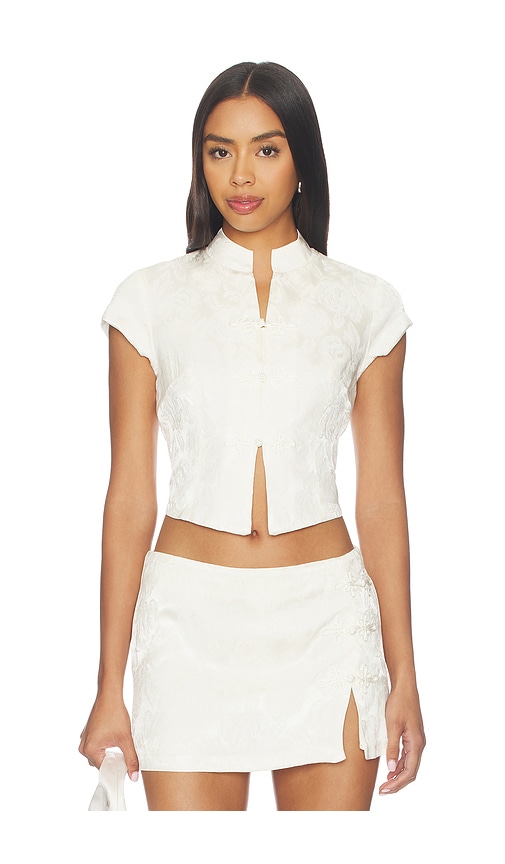 Amanda Uprichard Lina Top en Ivory Taille L Also en XS S M XL 201 €
