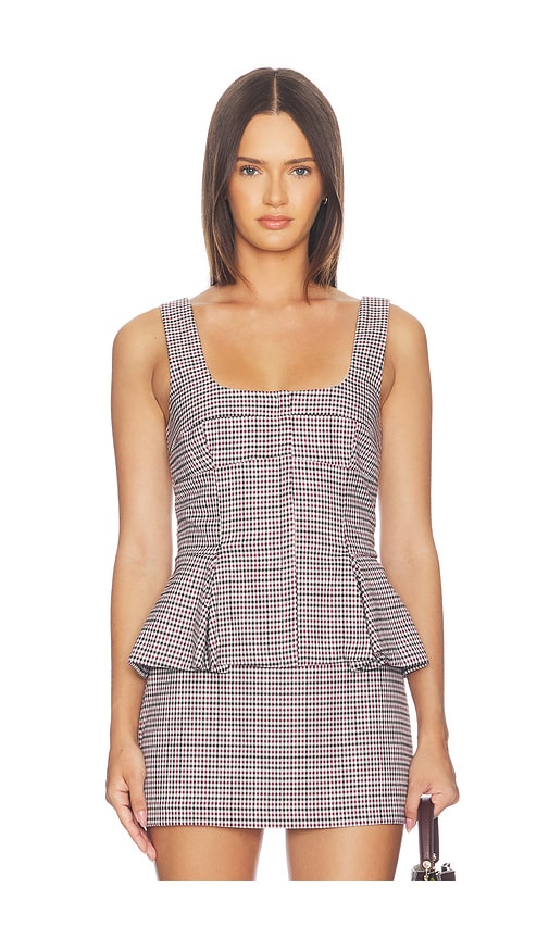 Amanda Uprichard Dayna Top In White Multi