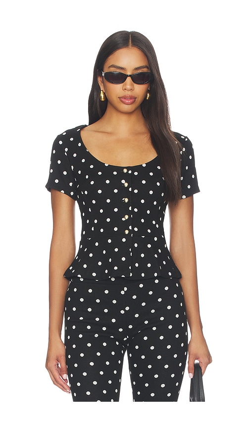 Amanda Uprichard Nico Top en Black White Taille M Also en XS S L XL 201 €