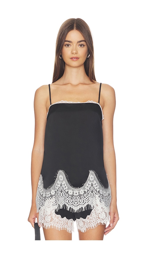 Amanda Uprichard Audra Top in Black & White. - size XS (also in S, M, L, XL)