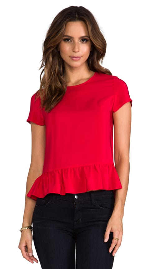 Alyson Short Sleeve Peplum Top