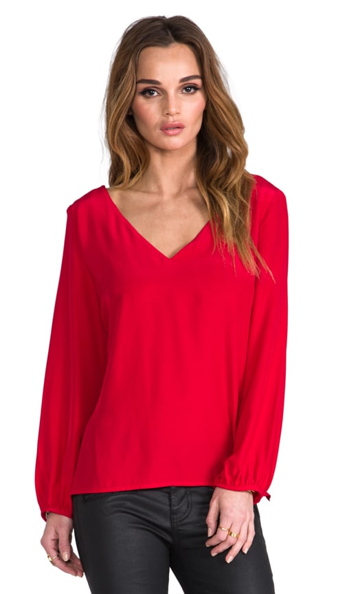 Trixie V Neck Cut Out Blouse