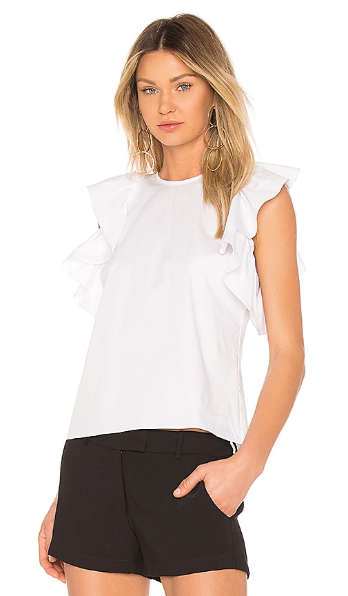 Amanda Uprichard Marshal Top in White | REVOLVE