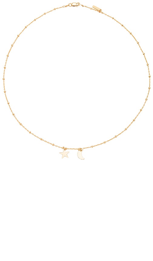 Amarilo Sibling Moon And Star Necklace In Gold Revolve revolve