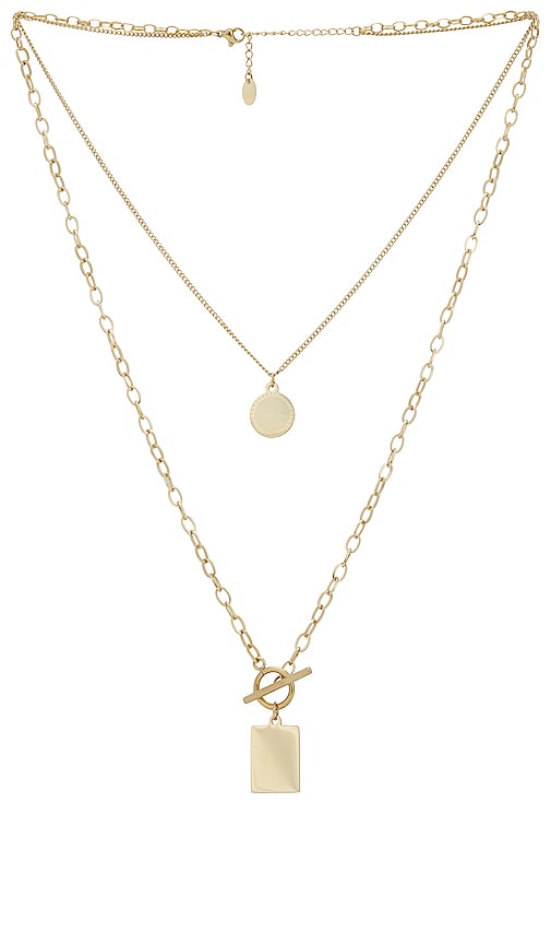 Amber Sceats X Revolve Double Trouble Necklace In Metallic Gold | ModeSens