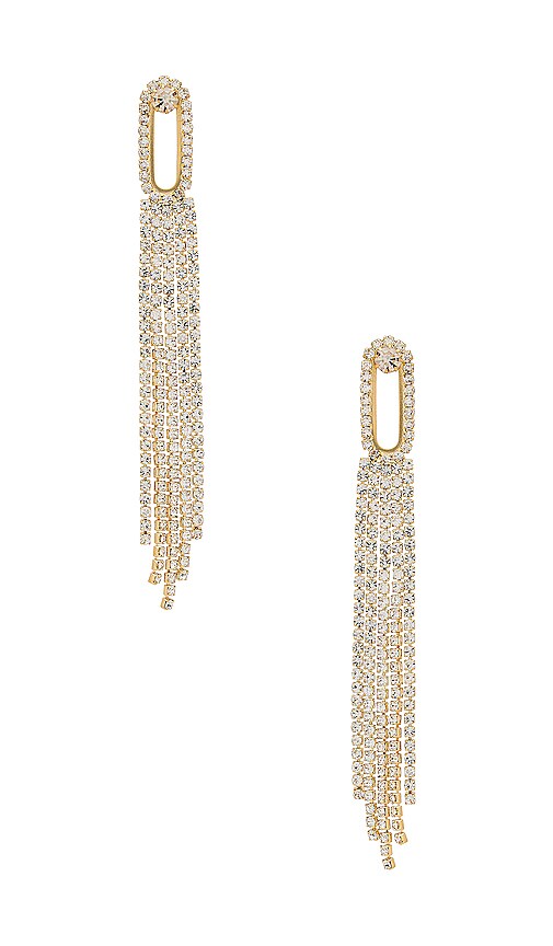 Amber Sceats x REVOLVE Follow The Crystal Earrings in Gold  display picture 3